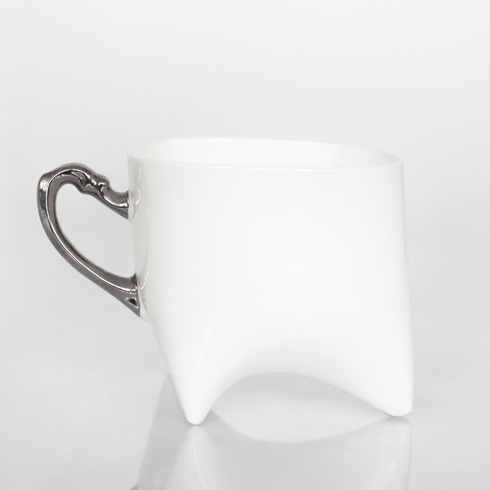 TRIPLE CUP – WHITE WITH PLATINUM - No Wódka Online Shop
