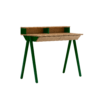 (0) Vogel desk with extension – green matt paint (RAL 6005)